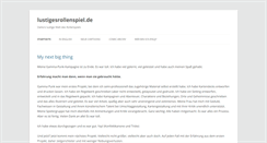 Desktop Screenshot of lustigesrollenspiel.de